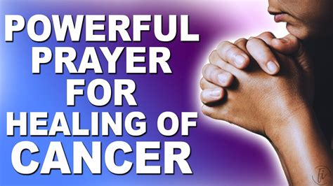 Healing Prayer For Cancer