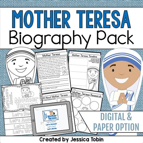 Mother Teresa Biography Pack