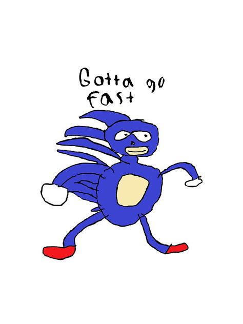 Gotta Go Fast Sonic Digital Art by Rubick Runner