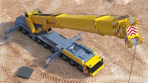 Mobile Crane Liebherr With Load 3D model - TurboSquid 2094438