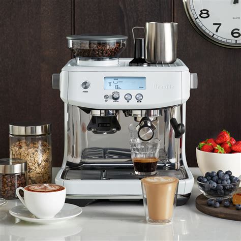 Breville Barista Pro Espresso Machine, Sea Salt #BES878SST – ECS Coffee