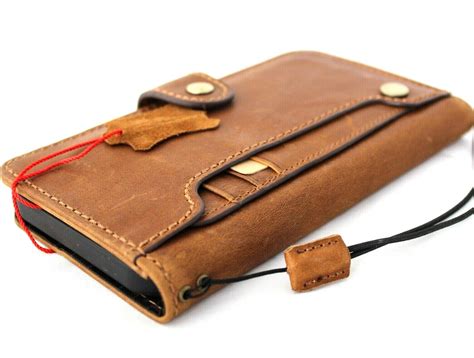 Genuine Soft Tan Leather Case For Apple iPhone 12 Pro Max Book Wallet ...