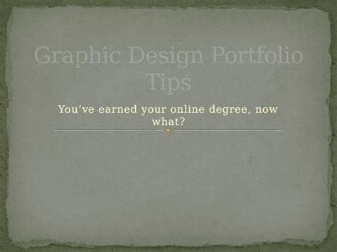 (PPTX) Graphic Design Portfolio Tips - DOKUMEN.TIPS