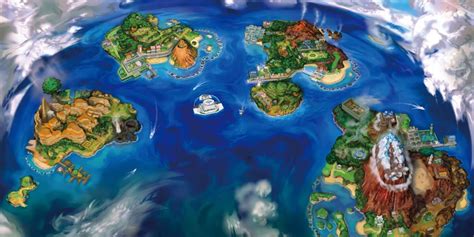 Full Pokemon World Map All Regions