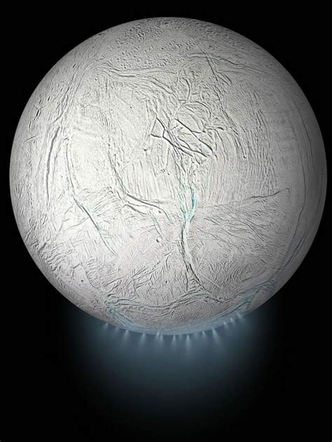 Saturn's moon Enceladus #universe #galaxy #stars #planets #spaceporn # ...