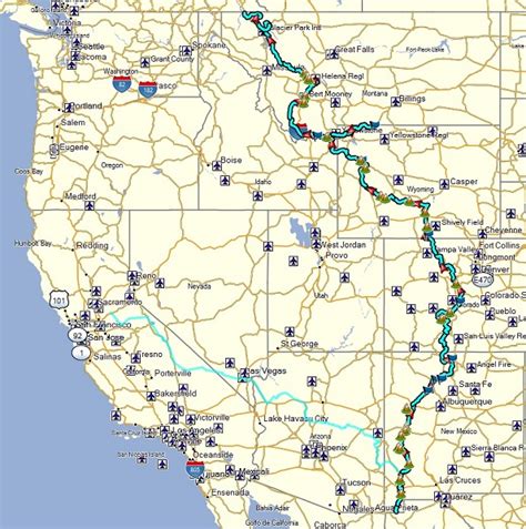 Map Of The Continental Divide - Maping Resources