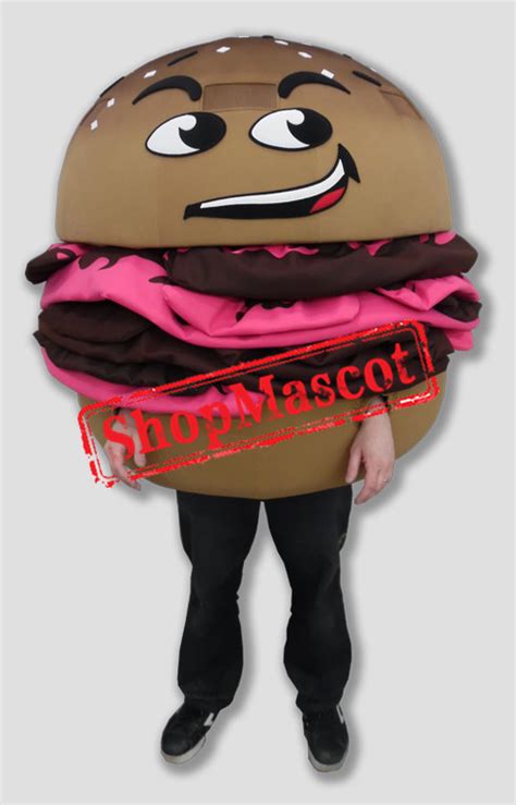 Delicious Hamburger Mascot Costume