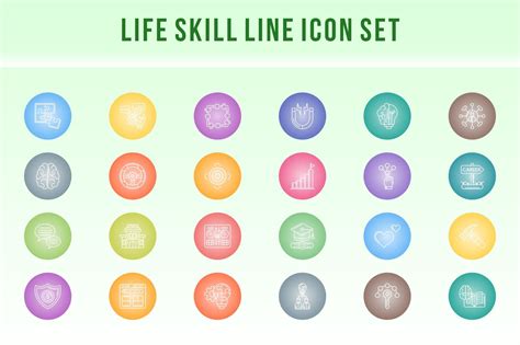 Life Skills Line Icon Set Graphic by Graphic Nehar · Creative Fabrica