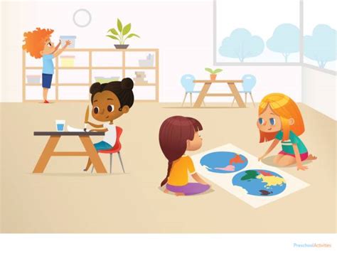 Best Montessori Classroom Illustrations, Royalty-Free Vector Graphics ...