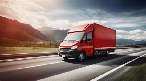 Premium AI Image | Fast truck delivery driving on highway