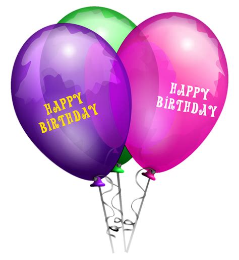 Happy Birthday Balloons PNG Transparent Images | PNG All