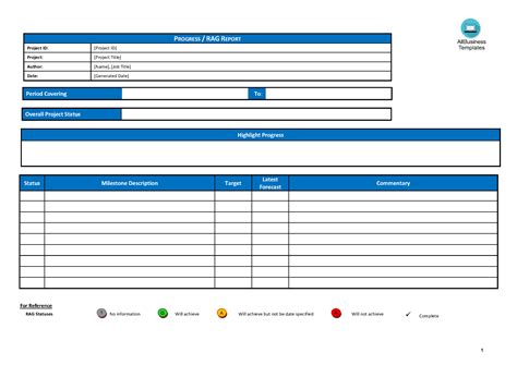 Job Progress Report Template