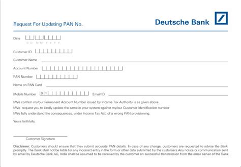 PAN Updation Form | PDF