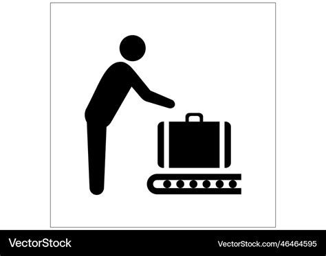 Baggage claim Royalty Free Vector Image - VectorStock