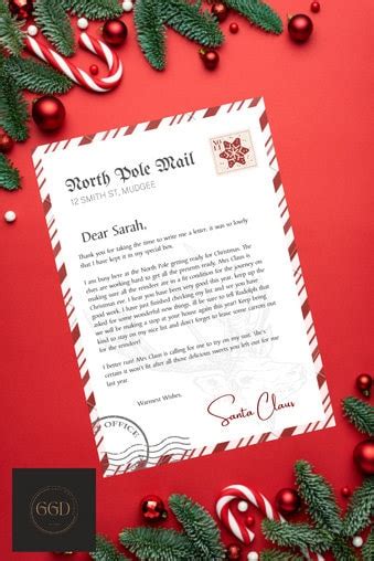 Letter From Santa, Santa Letter Template, Personalized Letter From ...