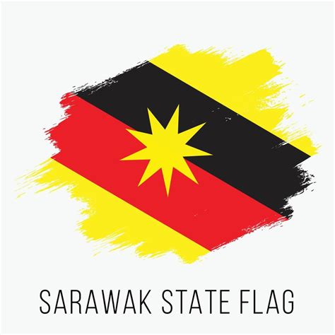 Malaysia State Sarawak Vector Flag Design Template 21969123 Vector Art ...