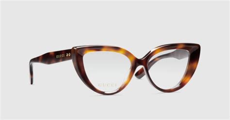 Cat eye optical frame in tortoiseshell | GUCCI® US