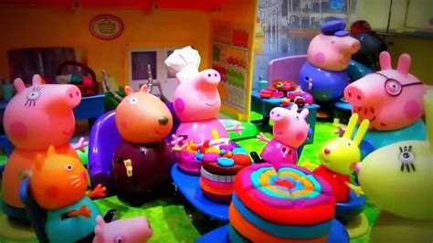 Play-Doh Peppa Pig with colorful dough cans for decoration to peppa pig ...