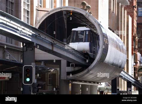 Monorail station Sydney, Australia Stock Photo - Alamy