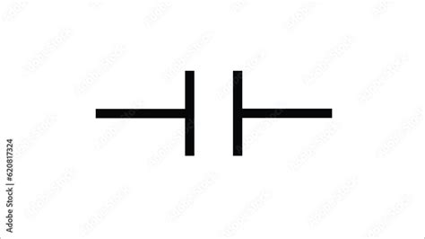 A capacitor symbol for electronic circuit | capacitor symbols icon ...