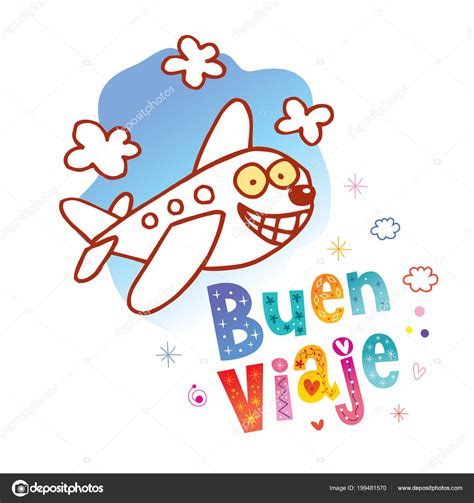 Buen Viaje Have Nice Trip Spanish — Stock Vector © Aliasching #199481570