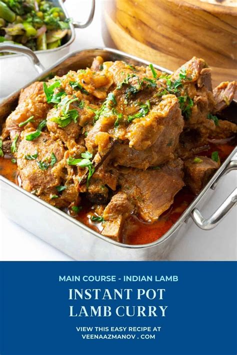 Instant Pot Lamb Curry or Pressure Cooker (40 mins) - Veena Azmanov Kitchen