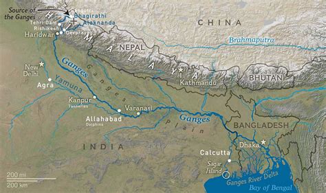 Map Of India Ganges River - Map