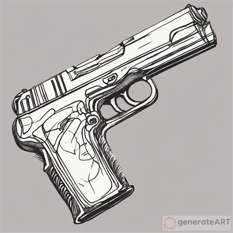 Easy Gun Drawing Tutorial - Step-by-Step Guide | GenerateArt