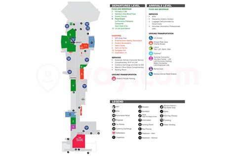 LAX Terminal 4 - Terminal 4 LAX Map, Food, Shops Guide - Way