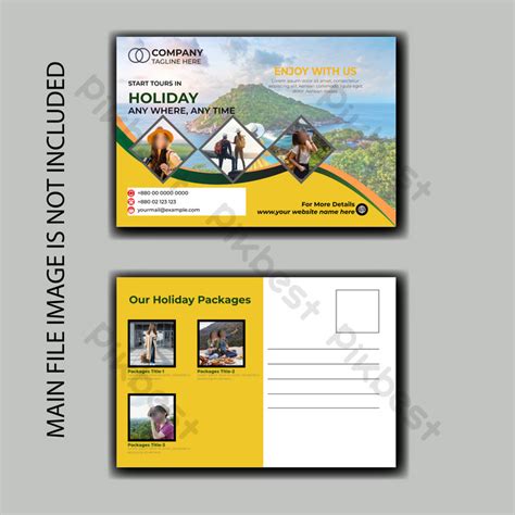 Travel Postcard Design Template | EPS Free Download - Pikbest