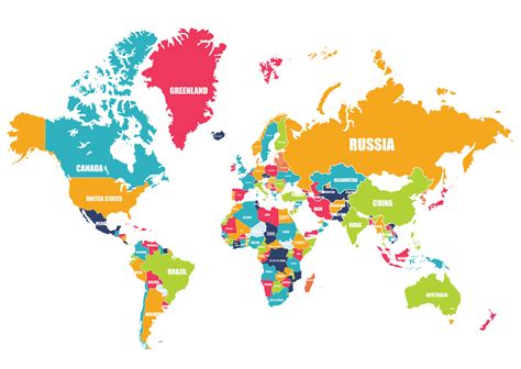 World Map With Countries Png - Carlen Wilmette