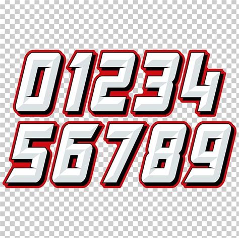 Auto Racing Motorsport NASCAR Font PNG - Free Download in 2023 | Number ...