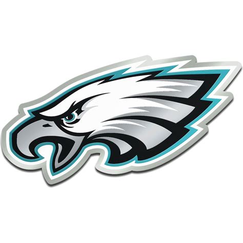 Philadelphia Eagles Metallic Freeform Logo Auto Emblem