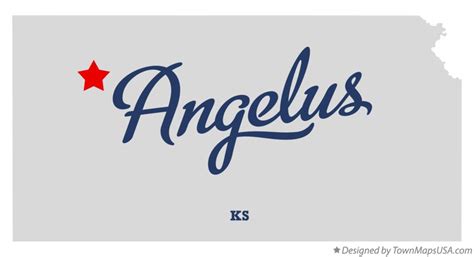 Map of Angelus, KS, Kansas