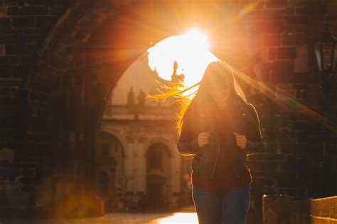 Premium Photo | Sunrise at charles bridge in prague