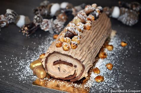 Gourmand et Croquant: Buche de Noël chocolat et crème de marron