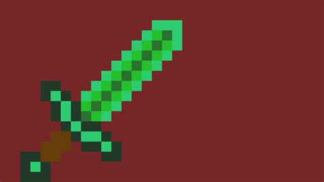 Pixilart - Emerald sword by GaMaASSASIN21