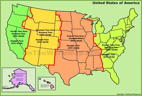 Printable United States Map With Time Zones And State Names Fresh ...