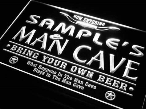 personalized neon man cave signs