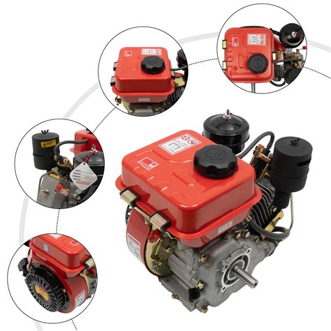 SNKOURIN 4-Stroke 3HP Single-Cylinder Diesel Engine, Diesel, 41% OFF