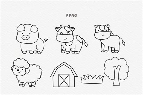 Farm Animals Coloring Pages For Girls