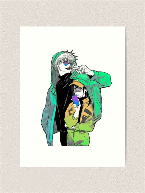 "gojo x utahime jujutsu kaisen fanart edition" Art Print for Sale by ...