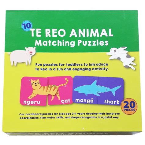 Te Reo Matching Animal Puzzles – Kiwi Corner Dairy