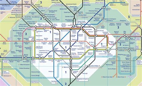 Plan Métro Londres (en PDF & Interactif) : Carte avec Zones & Monuments