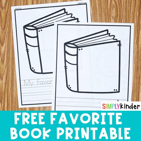 Favorite Book Free Printable - Simply Kinder