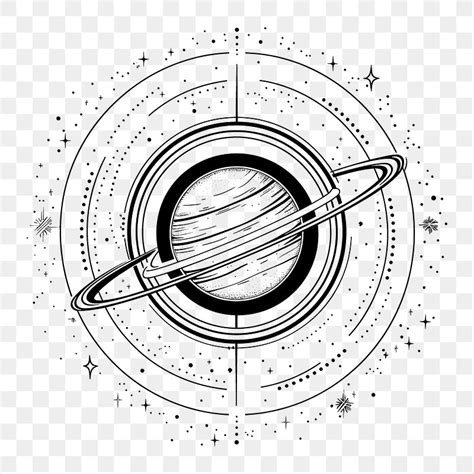 Planets Black And White PNG Images | Free Photos, PNG Stickers ...