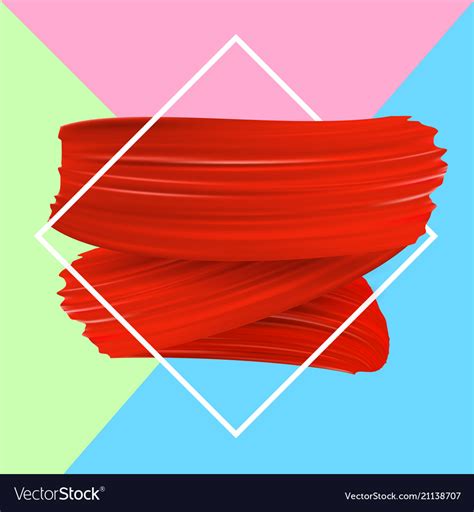 Background with red paint brush strokes Royalty Free Vector