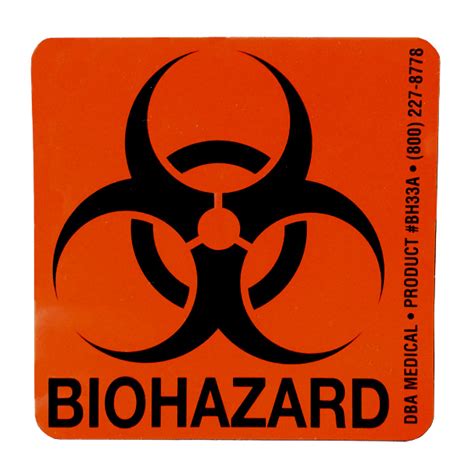 BioHazard Label | Doug Brown & Associates - DB Medical