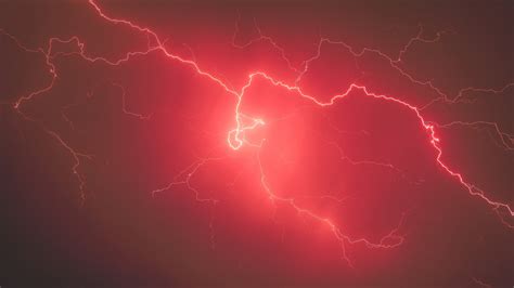 red, Lightning, Sky, Storm Wallpapers HD / Desktop and Mobile Backgrounds