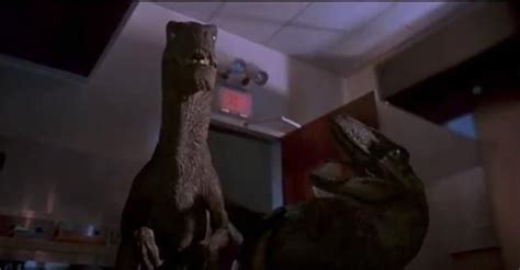 Two Velociraptors searching the kitchen in Jurassic Park! jurassicpark ...